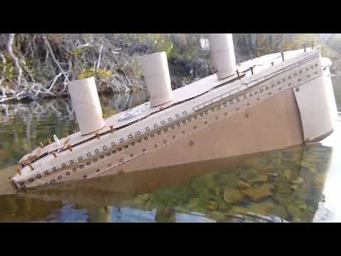 Sinking cardboard ship