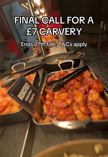 Last Chance for £7 Carvery at Toby Carvery!
