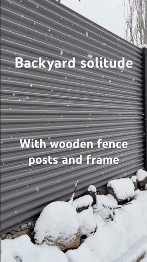 Corrugated Metal Privacy Fence Ideas - the backyard solitude you crave #privacyfence #backyardideas