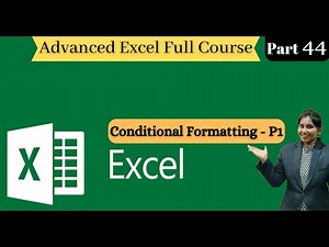 Advanced Excel in Marathi (Conditional Formatting - P1)Part- 44