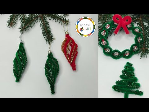 ⭐️ Jak zrobić ozdoby choinkowe z kreatywnych drucików? DIY krok po kroku! ⭐️👼 DIY Super łatwe!