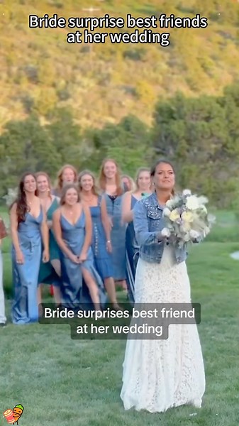 Bride surprise best friends at her wedding #wedding #bride #surprise #love #foryou