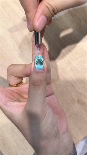 Cat eye nail design idea 772