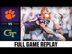 Clemson vs. Georgia Tech Full Game Replay | 2025 ACC Football