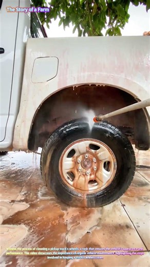 Washing a Pickup Truck's Wheels: A Step Towards Cleanliness 🚿🚿