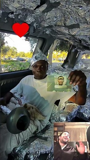 TIN FOIL HOMELESS MAN FUNNY REACTION