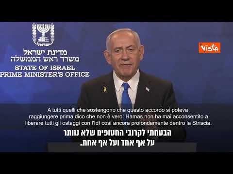 Accordo Gaza, Netanyahu: Se il piano non sarà raggiunto, ci sarà la guerra