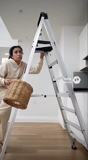 How to get the cat off the fridge-A comprehensive guide of what NOT to do #LifeHacks #FunnyTutorial