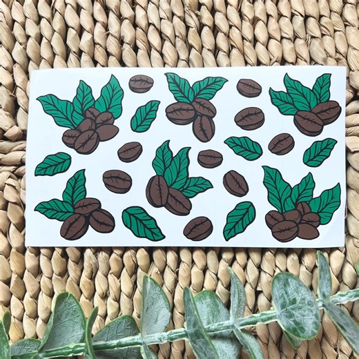 Coffee Bean Vinyl Stickers, Waterproof Decals - Etsy