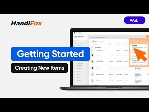 HandiFox Online Onboarding | Adding New Products