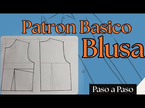 Basic Blouse Pattern 👚 Learn to draft your first pattern step by step in minutes ✂️