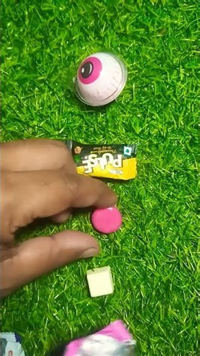 ASMR 2 candy & center fruit or eye ball unboxing😍🍬🍬#candyopeningvideo #viral #satisfying#shorts