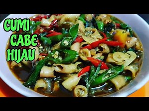 Resep tumis cumi basah cabe ijo | tumis cumi cabe ijo