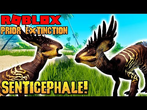 Roblox Prior Extinction - NEW Fictional Dinosaur SENTICEPHALE!
