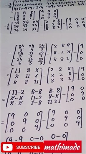 Matrix Question Solved | A² /3− 2A − 9I = 0