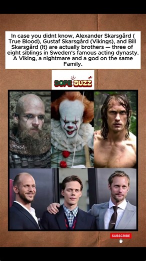Eric Northman in True Blood, Floki in Vikings And Pennywise the Clown Are Actual Brothers 😳