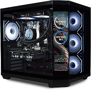 ionz Gaming Desktop PC, Intel i9 14900KF, Nvidia RTX 5080 OC, 32GB RAM, 2TB NVMe SSD, 240 AIO, Windows 11, 850W 80+ PSU, Apex Vision, Black : Amazon.co.uk: Computers & Accessories
