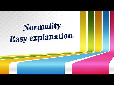 Normality easy explanation