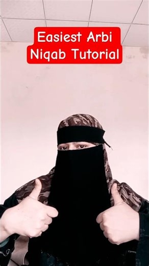 Easiest Arbi Niqab Tutorial #hijab #shorts #niqab #niqabtutorial #tutorial