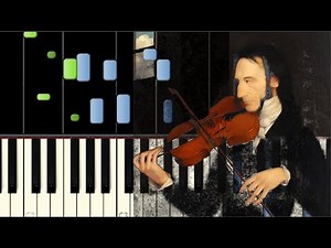 Niccolò Paganini - Caprice No. 24 - Piano Tutorial [Synthesia]