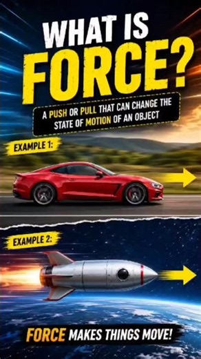 What is Force? | Force Explained in 30 Seconds | Class 9 Physics #shorts