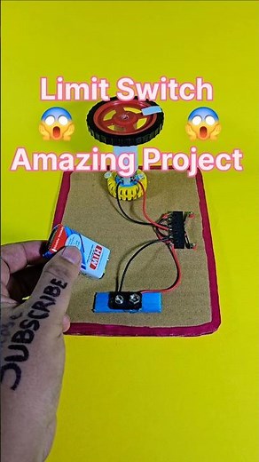 Limit Switch Amazing Project for DC Motor 😱 #dcmotor #shorts #scienceproject