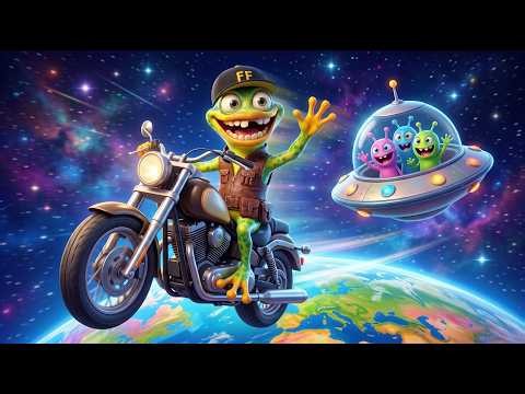 Funky Frog’s Space Adventure 🐸🚀 | Meeting Friendly Aliens | Kids 3D Cartoon