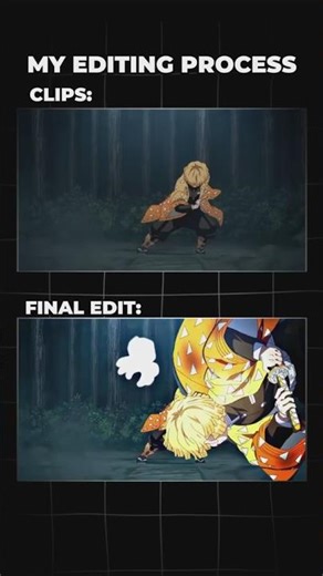 Building a VIRAL Edit (0% ➡ 100%) #aftereffects #editing #edit #shorts #anime #zenitsu #demonslayer