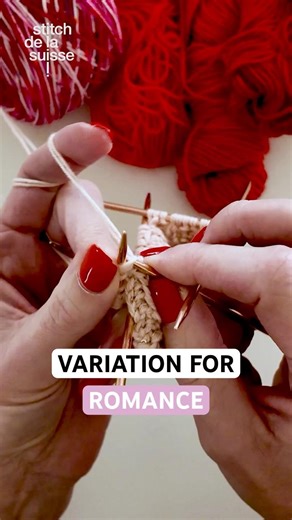 A romantic sock cuff experiment 💗 #knitting