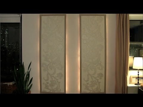 How to make lighted floating wall panels