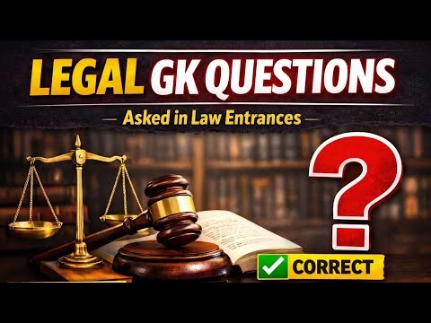Legal GK Questions with Answers | Law Entrance Preparation | Practice Set