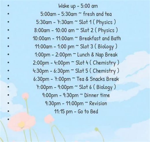 The Neet Ninja on Instagram: "Time table for neet aspirants 📝☝️ . . . . . . . . . . . #ntaneet #competitiveexams #pw #neetbiology #biology #instagood #government #hack #hack #follow4like #followformorecontentlikethis❤️ #ssccgl #harharmahadev #harharmahadev🙏🌿🕉️ #doctor #welcometoearthseries #explorepage #explore #followformorecontentlikethis❤️ #followformore❤️ #followformore❤️ #zoologystudent #botanystudents☘️ #happy #reelitfeelit❤️❤️ #popular #pw #physiotherapy #contentcreator #collaboration