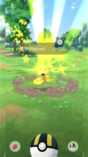 Shiny Bellsprout and Shiny Fennekin during Kalos Tour in Pokemon GO #pokemongo #pogo #kalostour