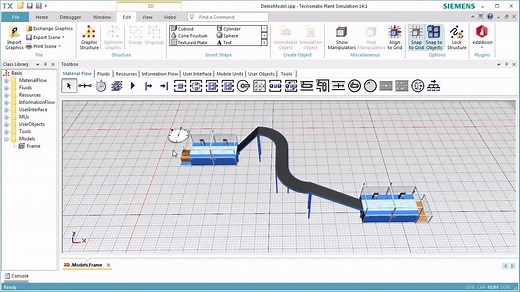 Plant simulation——13.如何创建3D可视化模型