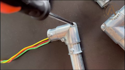 1 Inch EMT Conduit Inside Corner Pull Elbows, 90 Degree EMT to EMT Coupling with Detachable Capped Cover, Zinc Die-Cast, Secure Set Screw Design(6PCS)