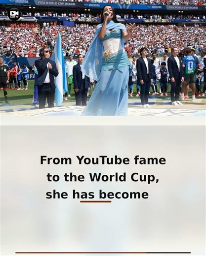 Maria Becerra Performs Argentine National Anthem at 2026 FIFA World Cup Final