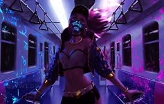 KDA Akali by WLOP Live Wallpaper