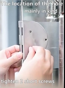 Glass Door Lock with Stainless Steel Double Bolts Swing Push, Double Sliding Security Door Lock with 5 Keys,Fits on 0.315 inch to 0.47 inch Thick Glass