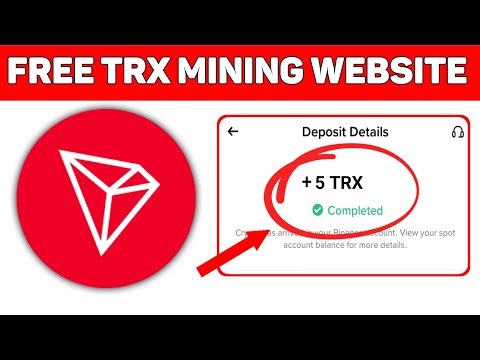 New Free TRX Mining Website 2025 🤑 Crypto Cloud Mining - New Crypto Mining Website - Free Crypto