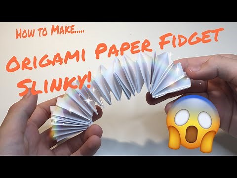 How to Make an Origami Paper Slinky Fidget Toy Easy!