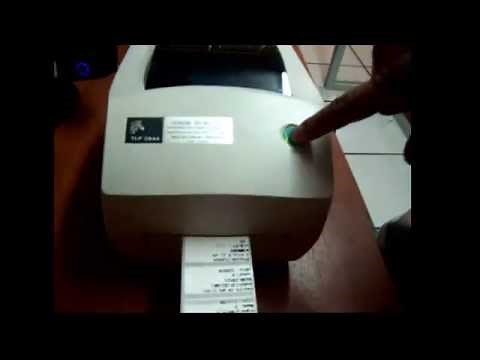 TLP2844: Calibración y Carga de Etiquetas y Ribbon