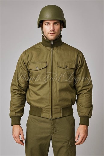 Men's Military Bomber Jacket, Vintage Olive Green Army Field Tactical Combat Coat Outerwear - Etsy UK