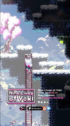 Nine Lives of Yoki is now on Itch.io #pixelart #furry #gaming #itchio #indiegame