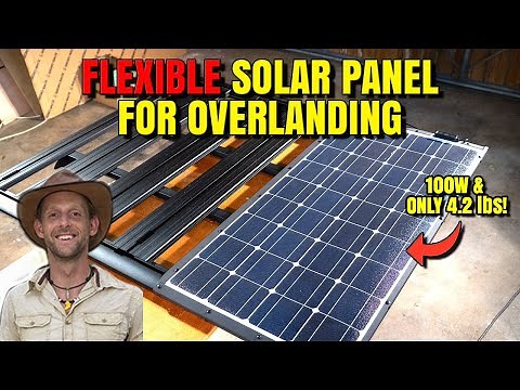 100W Renogy Flexible solar panel mount for Overlanding - DIY / How To
