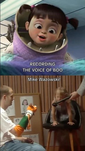 Recording the voice of BOO! monsters Inc