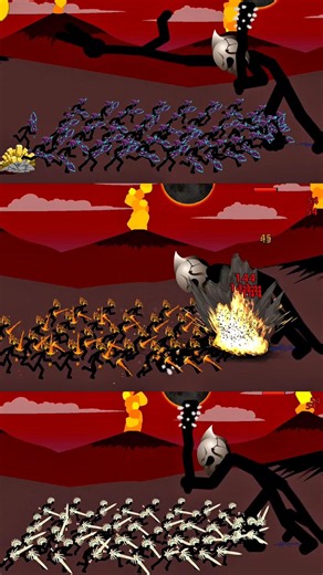 Vamp VS Pyroblaze VS Undead , #stickwar #stickwarlegacy