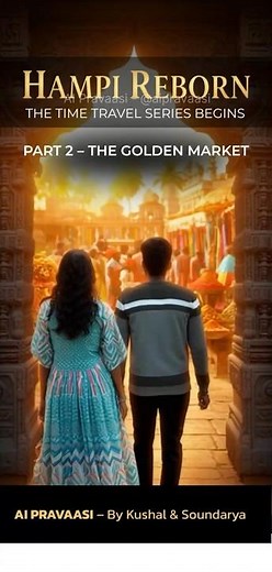 Hampi Reborn – Part 2: The Golden Market #explorewithai #cinematicreels