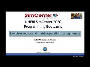Python Quickstart Tutorial: Exercise on Matrix Data Types