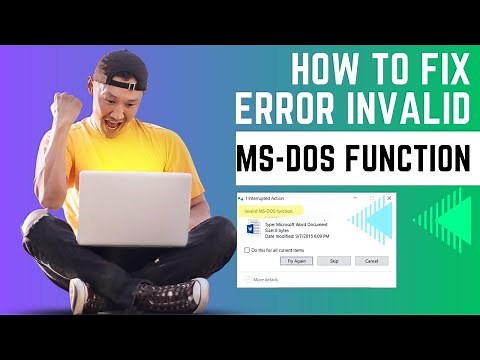 How to fix Invalid MS-DOS Function in Windows 10 or 11 | Fix error