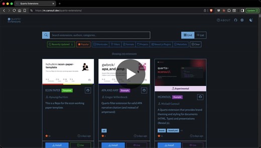 #quarto #datascience #opensource #reproducibleresearch #positronide #vscode #quartowizard | Mickaël CANOUIL